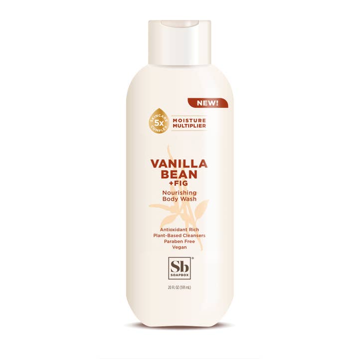 Vanilla Bean + Fig Nourishing Body Wash for wholesale by soapbox