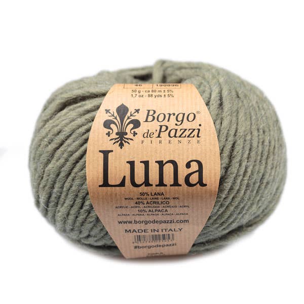 Borgo de' Pazzi - Firenze – Fio por atacado – Luna - Fio de lã multiuso em pacote com 10 novelos de 50 g25