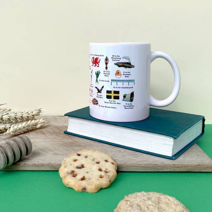 Yeti Cards & Gifts - Wholesale Coffee Mug - A Very Welsh Alphabet Mug