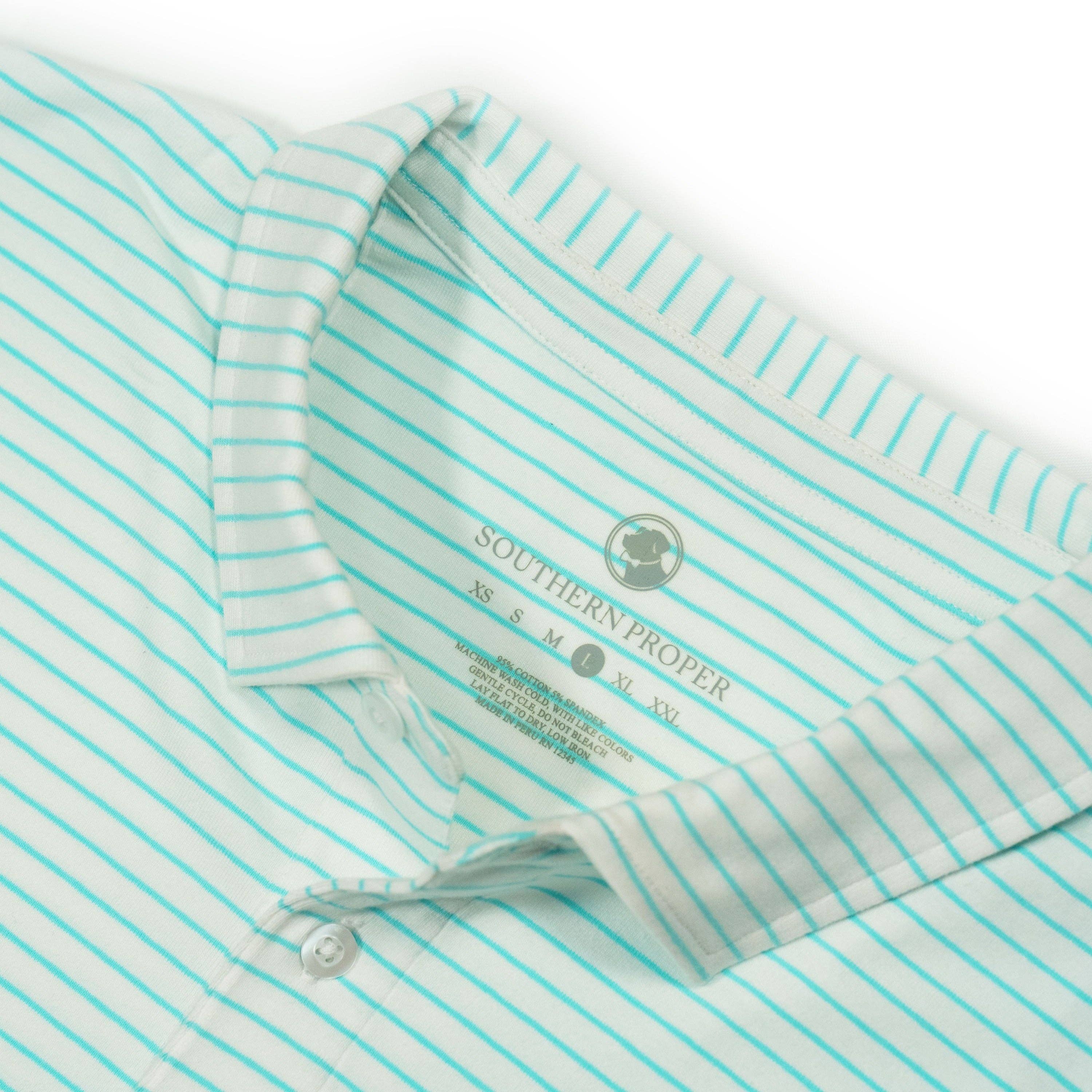 Southern Proper – wholesale Polo – Men’s – Perdido Stripe Polo5