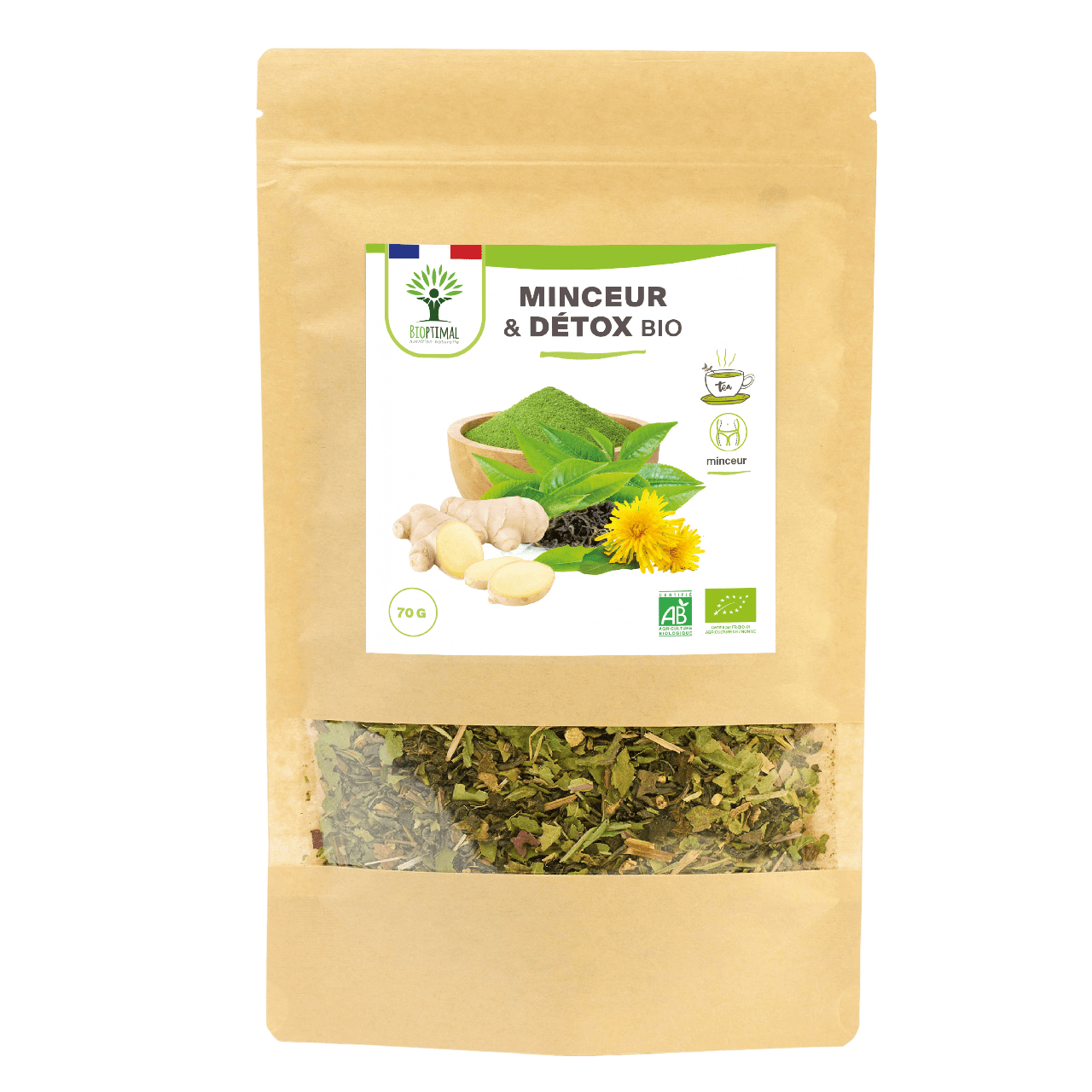 Bioptimal - Wholesale Health/Detox Tea - Organic Slimming & Detox - Bioptimal0