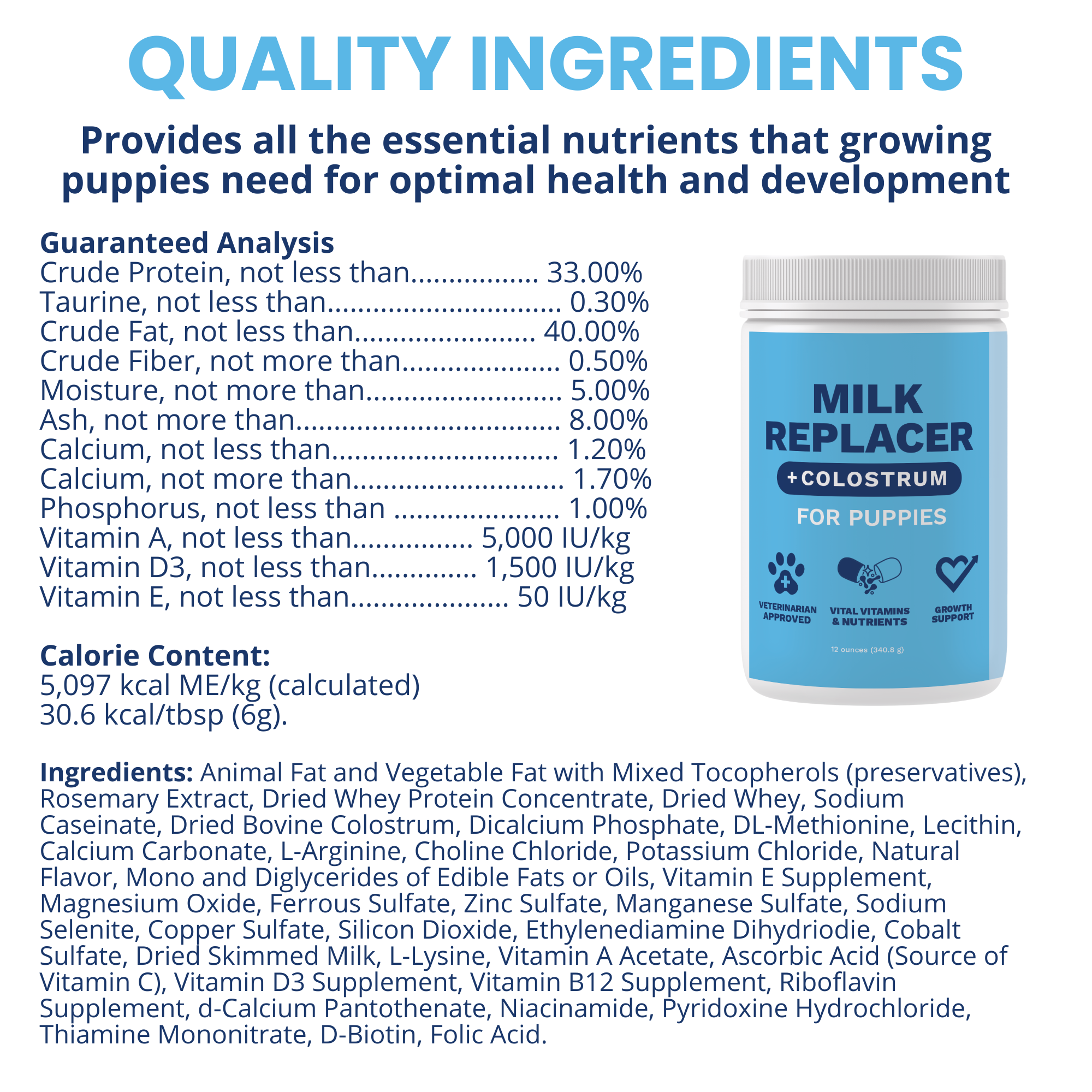 Under the Weather Pet - Wholesale Pet Supplement - Dog - Milk Replacer for Puppies & Dogs + Colostrum4