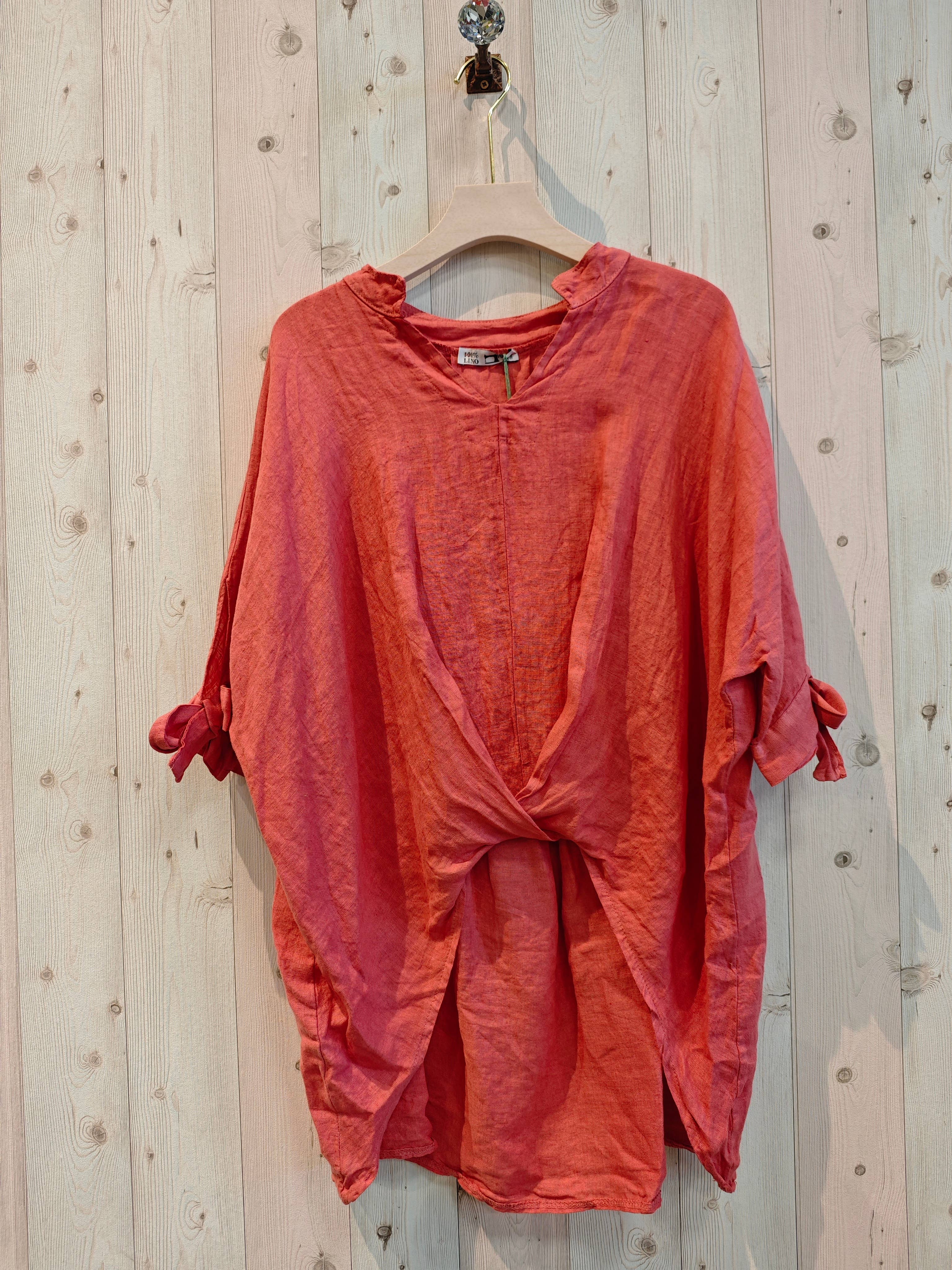 Linen & More - Wholesale Blouse - Women's - REF 994 100% LINEN BLOUSE WITH TWO SIDES6