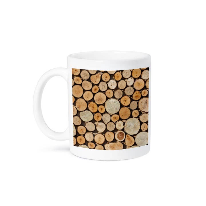 3dRose - Wholesale Coffee Mug - 3dRose, Image of sunlit pattern of wooden disks. Elegant natural background, Mug8