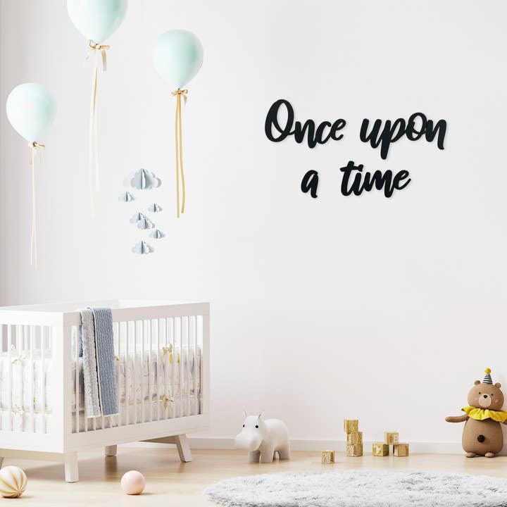 Once Upon A Time Sign, Nursery Wood Sign, Toddler Room Decor for wholesale by Liz's Wood Designs