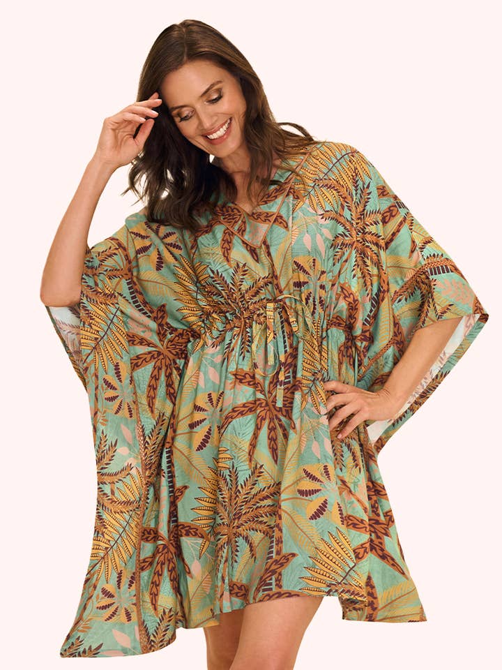 Beach Cover Up - Patterned Palms for wholesale by Powder Design inc - US