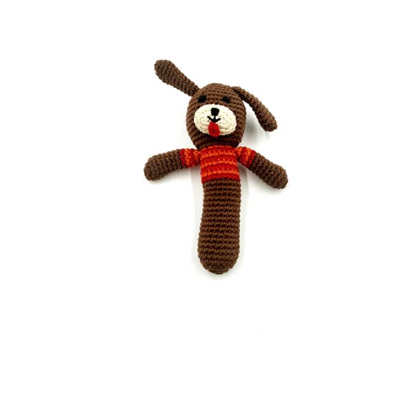 Hochet jouet bébé crochet chien garçon pour la vente par Pebblechild