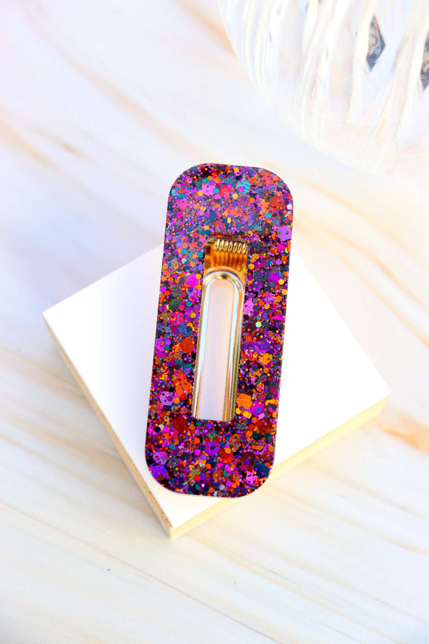 CG Home - Wholesale Barrette - Women's - Autumn Sunset Glitter Hair Clip2