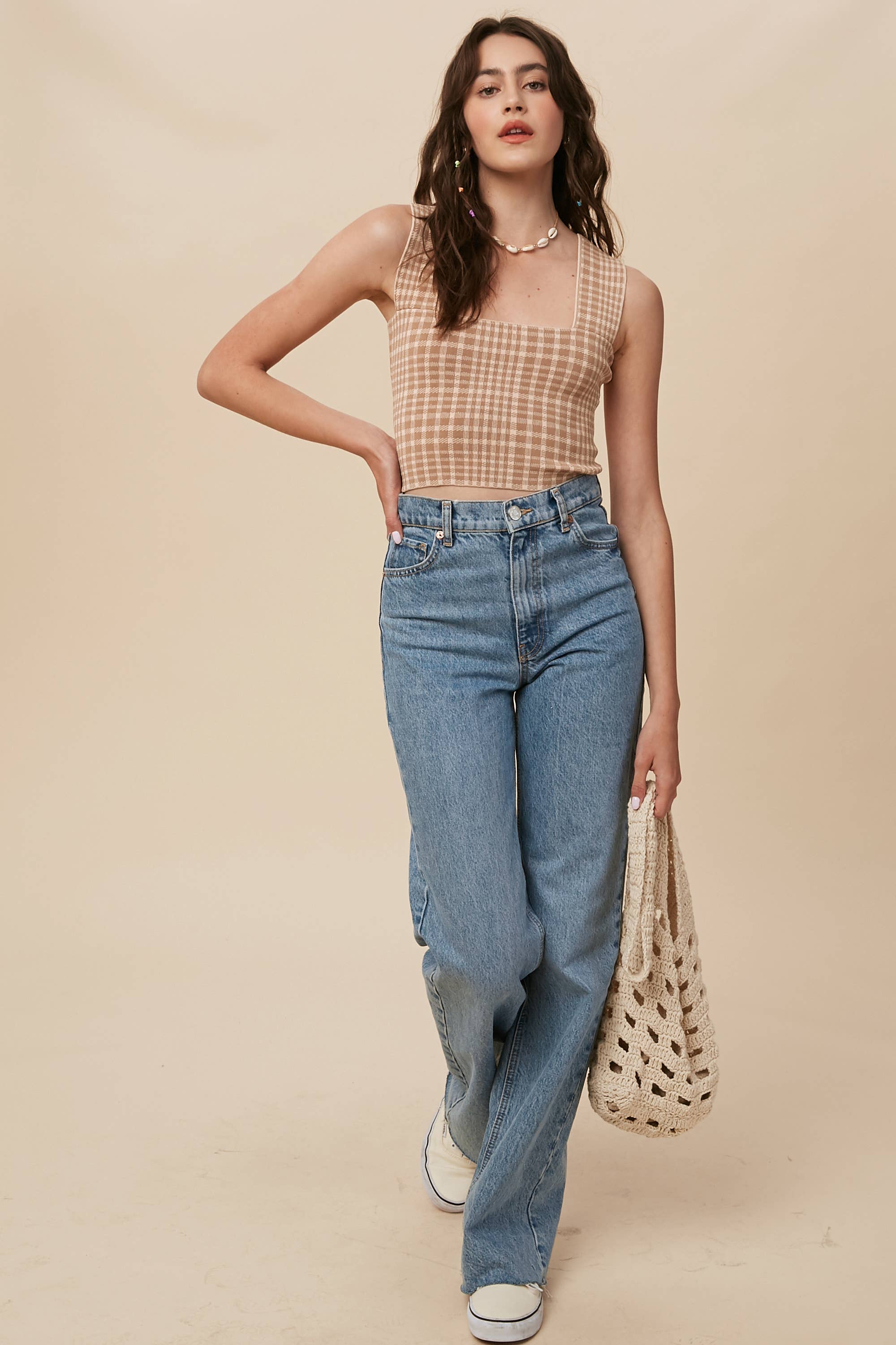 Listicle - Vente Sous-vêtements sculptants – femme - Brami en tricot à carreaux29