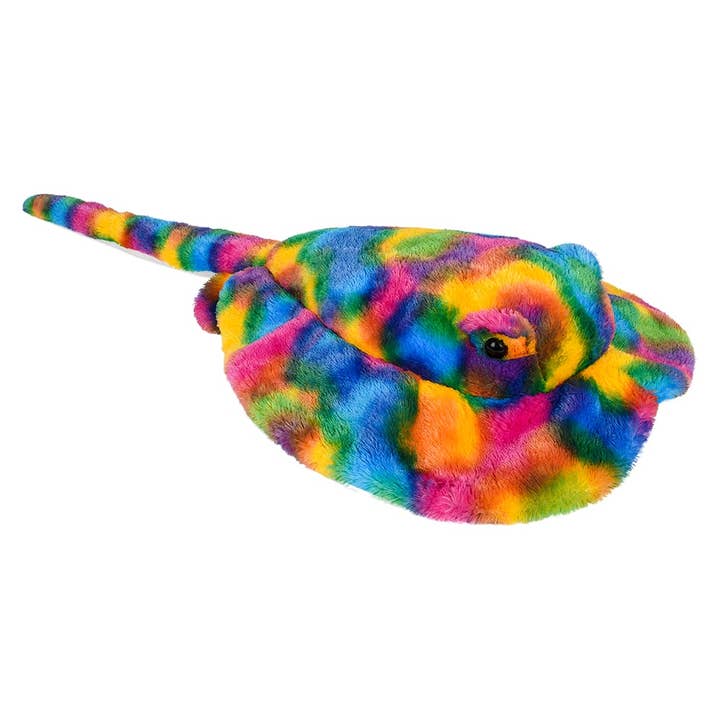 44" RAINBOW SPLATTER STINGRAY LLB Plush Toys for wholesale by La Luna Bella - Toys