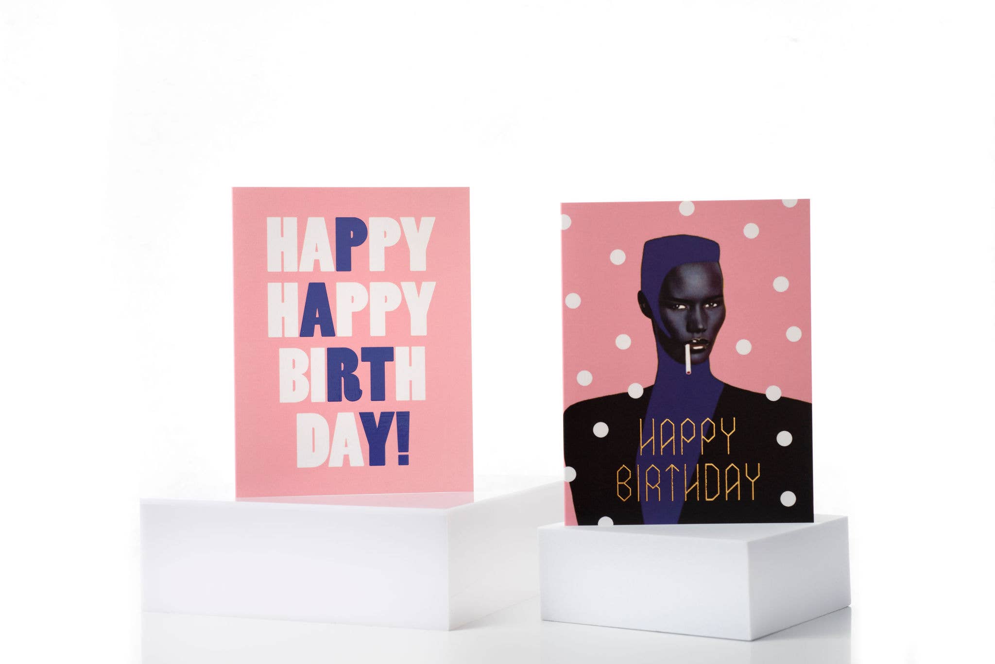 Carla Cards - Wholesale Verjaardagskaartje - FEEST! (roze en blauw)2