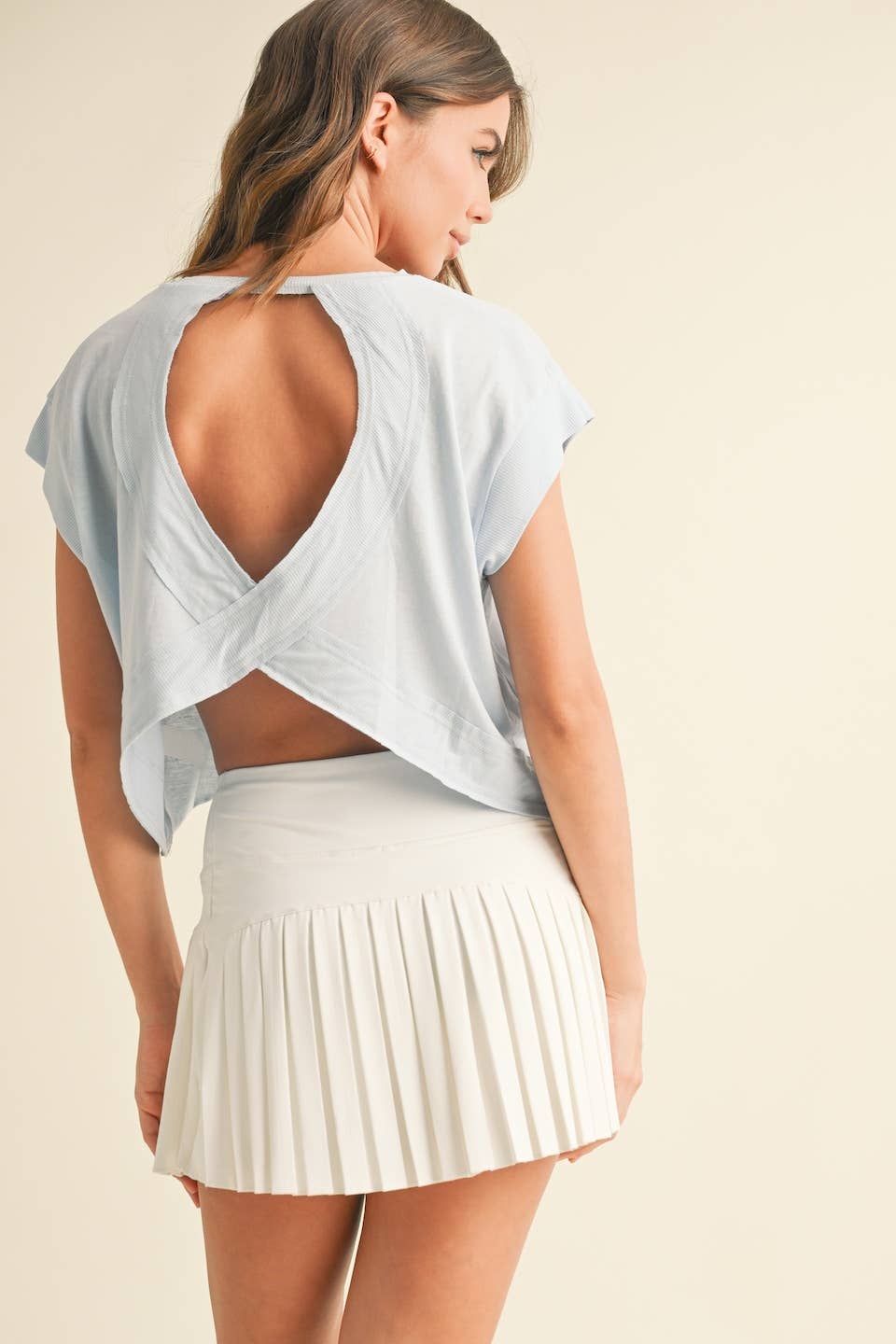 KIMBERLY C - Wholesale T-Shirt - Women's - Cutout Back Layering Tee33