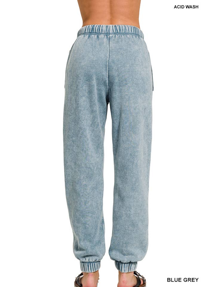 Vanilla Monkey - Vente Pantalon d'intérieur/de jogging – femme - Pantalon de survêtement en polaire délavé à l'acide avec poches25