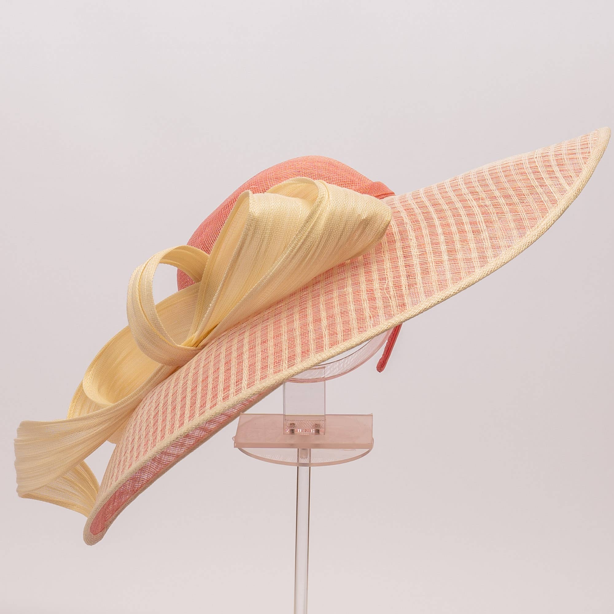 KaKyCo - Wholesale Hat Accessory - Women's - Dual Color Sinamay Base With Jinsin Buntal Bow | 10208515