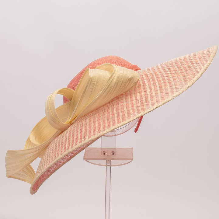 KaKyCo - Wholesale Hat Accessory - Women's - Dual Color Sinamay Base With Jinsin Buntal Bow | 10208515