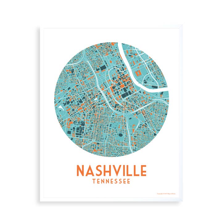 Nashville, Tennessee Map for wholesale by Map of Home