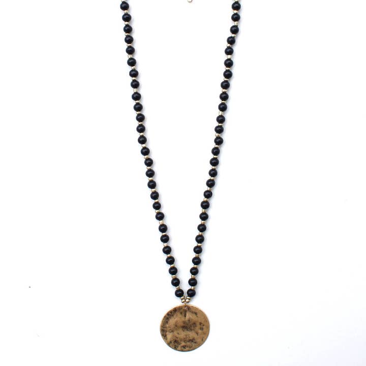 Meghan Browne Style - Wholesale Pendant/Charm Necklace - BRUCE BLACK0