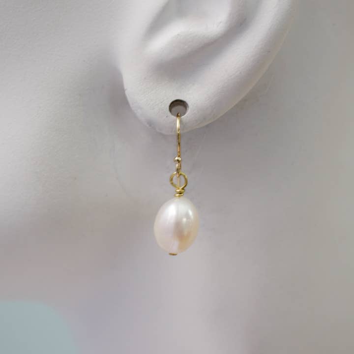 Dainty Pearl Drop Earrings for wholesale by a.v. max