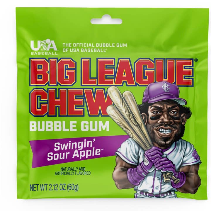 O'Shea's Candies Sweet Shop - Wholesale Chewing Gum - Nostalgic “Swinging Sour Apple 🍏 ” Big League Chew Est.19802