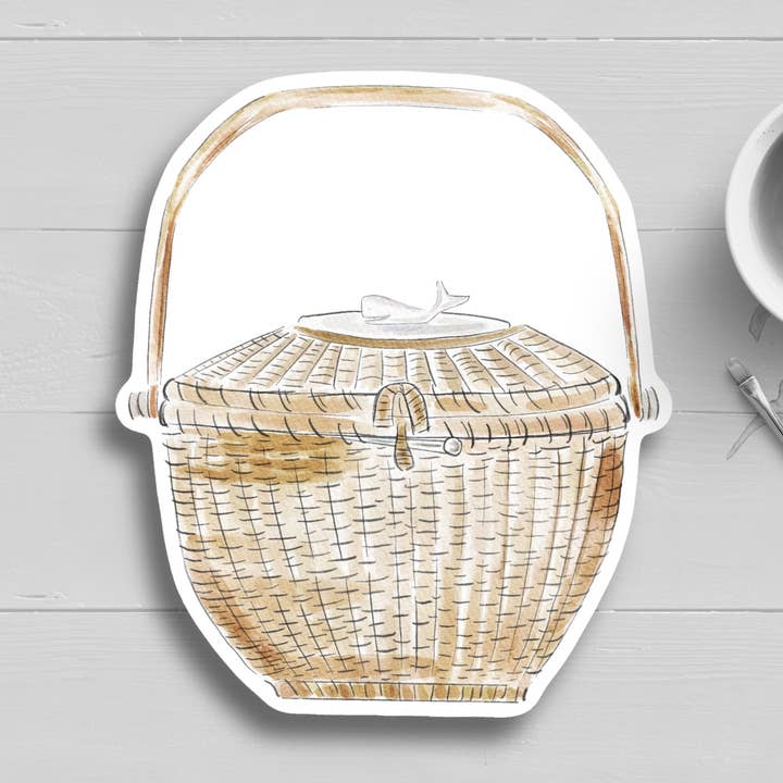 Nantucket Lightship Watercolor Sticker for wholesale by WonderfullyWrittenCo