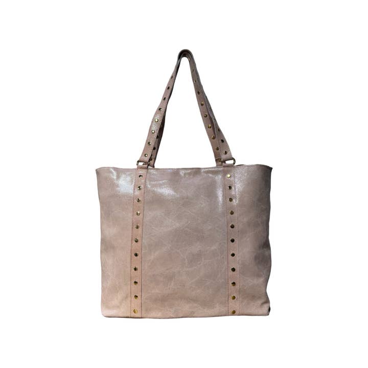 Louisa lee - Wholesale Tote bag – Women's - STUDDED LEATHER TOTE OLAIAIA3