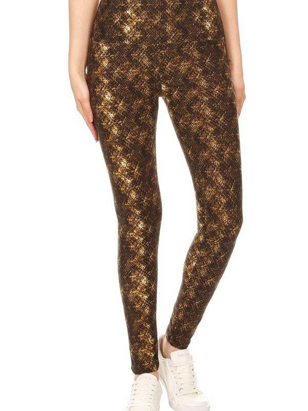 Sueded High Waist Python Legging for wholesale by Flirty & Femme