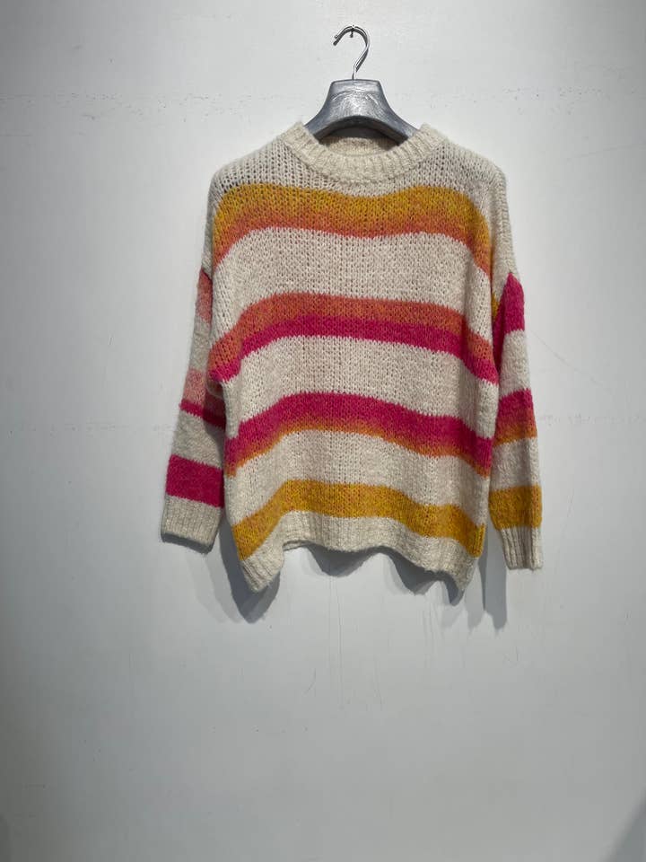 NOELINE - Wholesale Knit Sweater - Women's - Mohair and wool sweater 22258