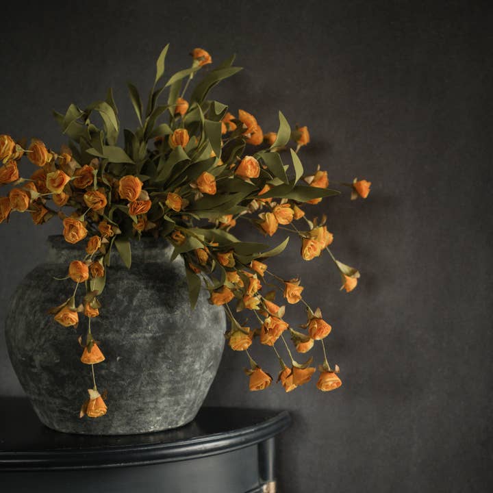 Ragon House – wholesale Artificial flowers – 22.5" ORANGE WILDFLOWER BUSH
