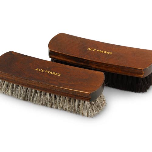 Ace Marks - Wholesale Shoe horn – Unisex - Horse Hair Shoe Shine Brush3