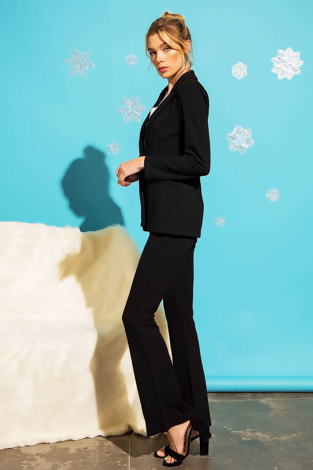 Sweet Generis – Engroshandel Habitter – til kvinder – PLUS JERSEY BLAZER OG BUKSER PASSER SÆT11