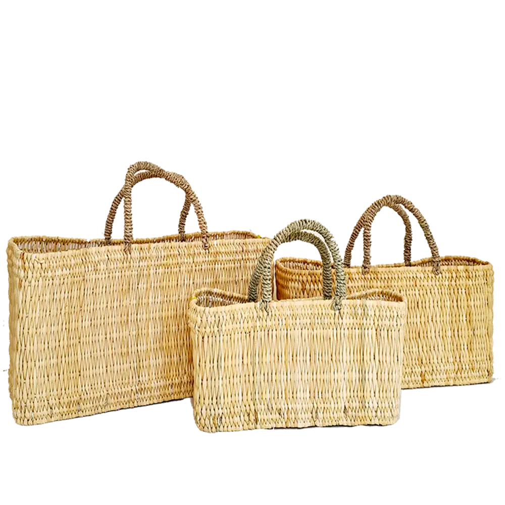 Melecraft - Wholesale Beach Bag - Straw bags gardener French wicker basket, Moroccan handmade5