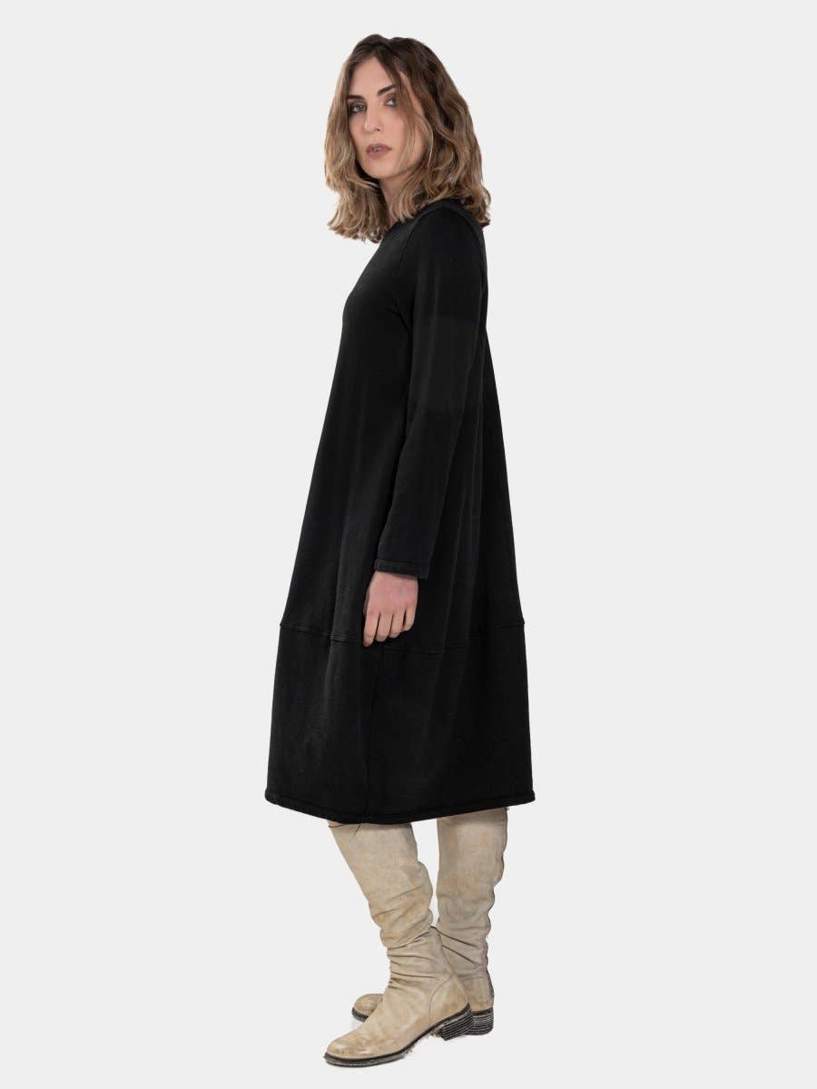 Baci & Amici Fashion - US Continental - Wholesale Dress - Women's - Knit Collar Midi Sweatshirt Dress24