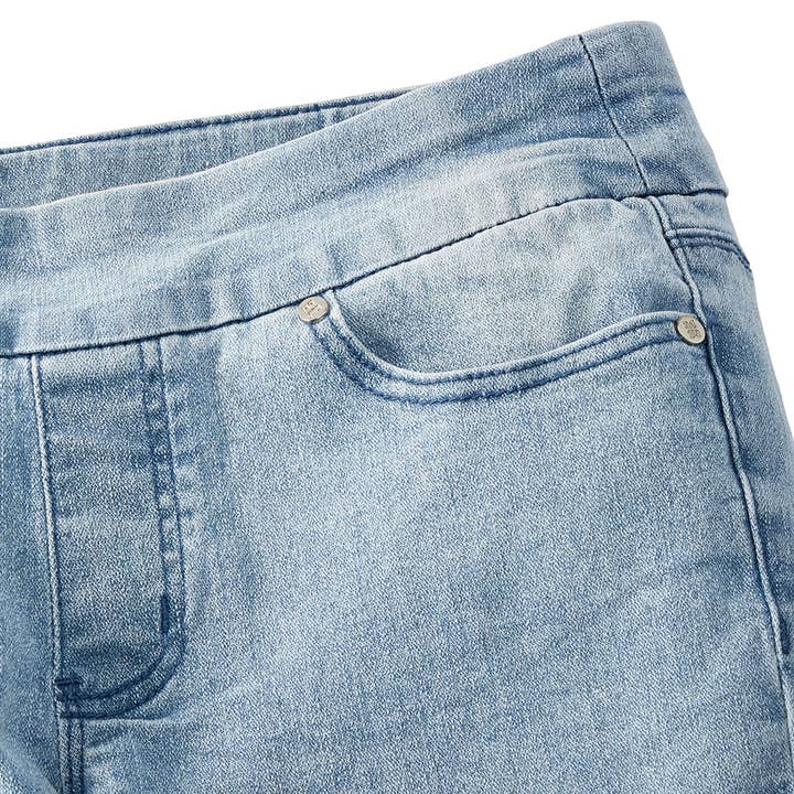 Embroidered Cotton Spandex Denim Pants for wholesale by Charlie Paige