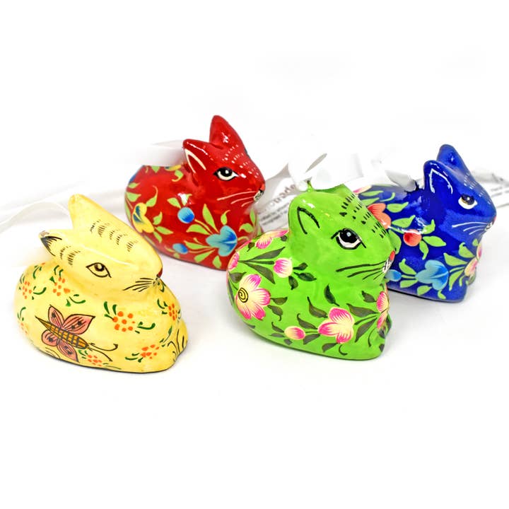 Decorações de Páscoa Pendentes de Coelho Feitas à Mão em Papier Mâché por atacado de Fair to Trade Ltd