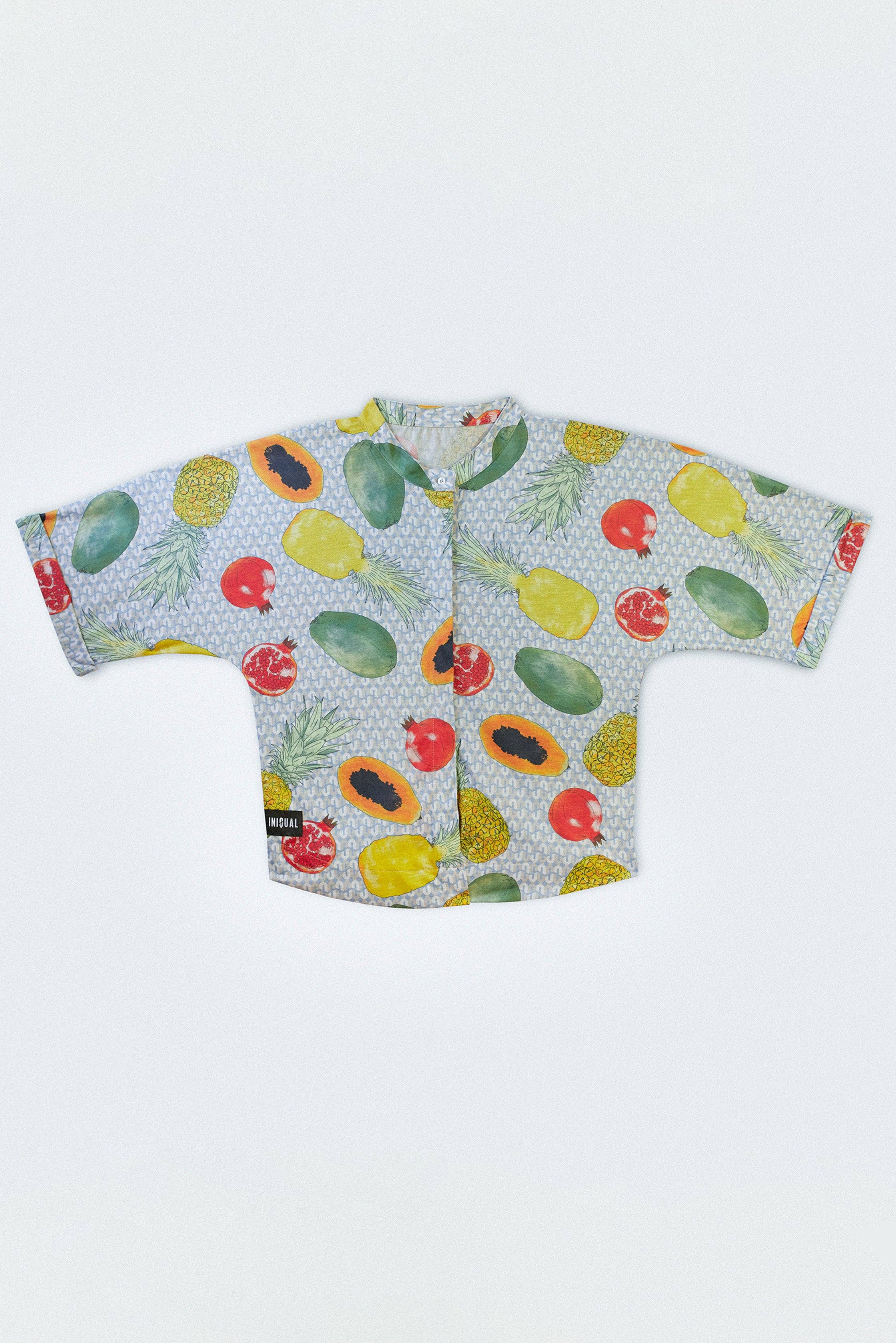 Iniqual – Camisa de botões - Homem por atacado – Camisa kimono caribenha4