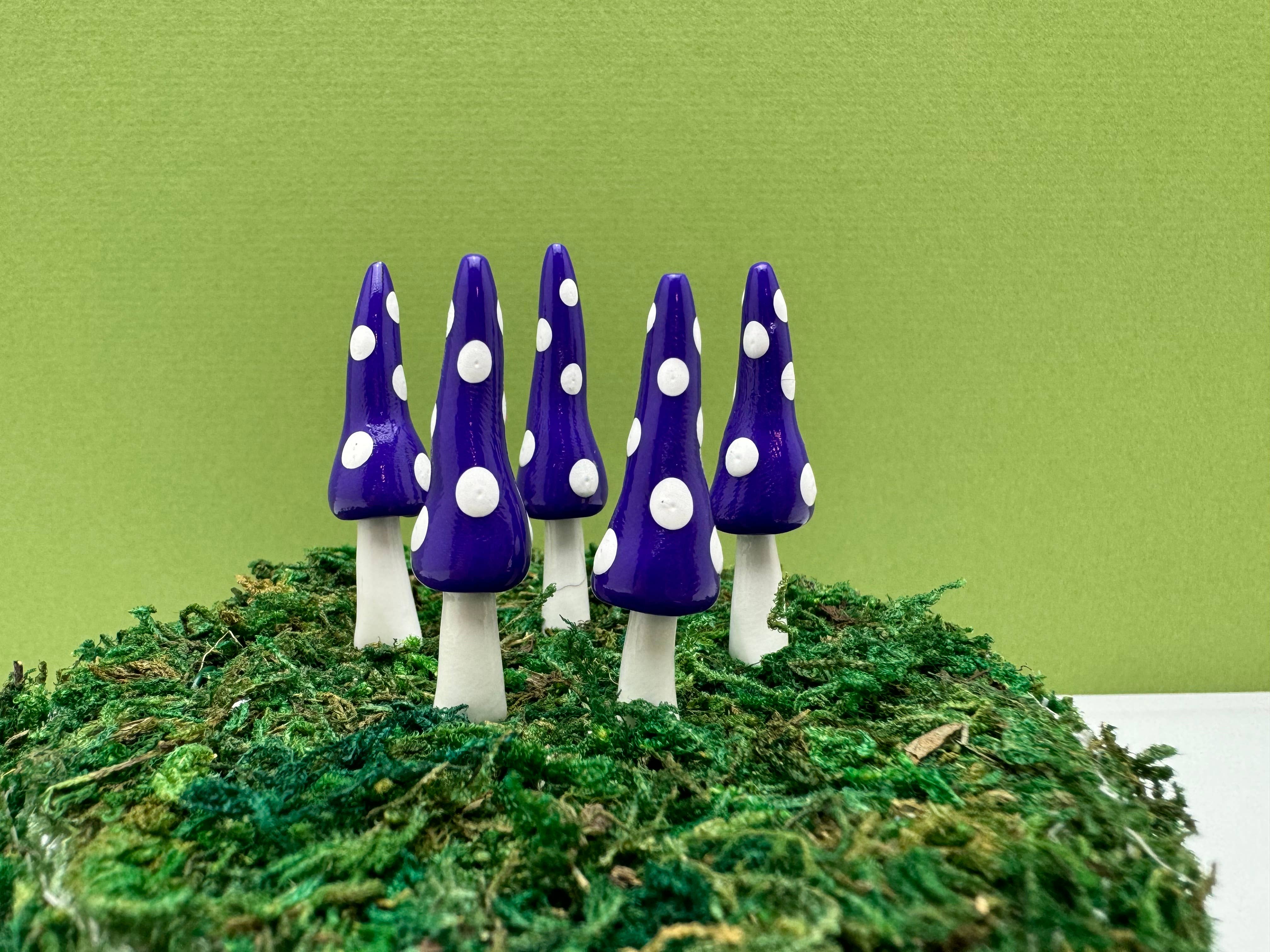 Mystical Woodlands – Engroshandel Have/havestolpe – Svampe-pynt til fe-haven i nisse-stil8