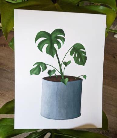Taylor Stonebarger Creations - Wholesale Art Print - Monstera 8.5x11in. Print2