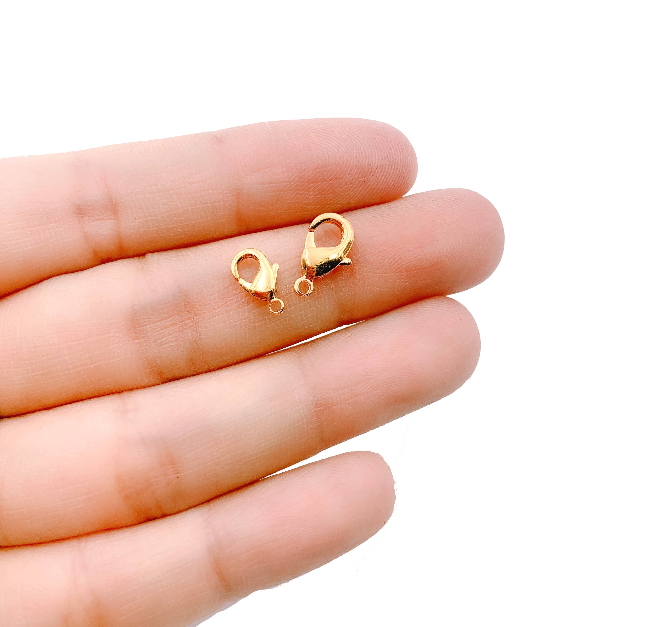 Beads Creation - Vente Fermoir - Fermoir à mousqueton en or, fermoir de fermeture pour la fabrication de bijoux CL4293