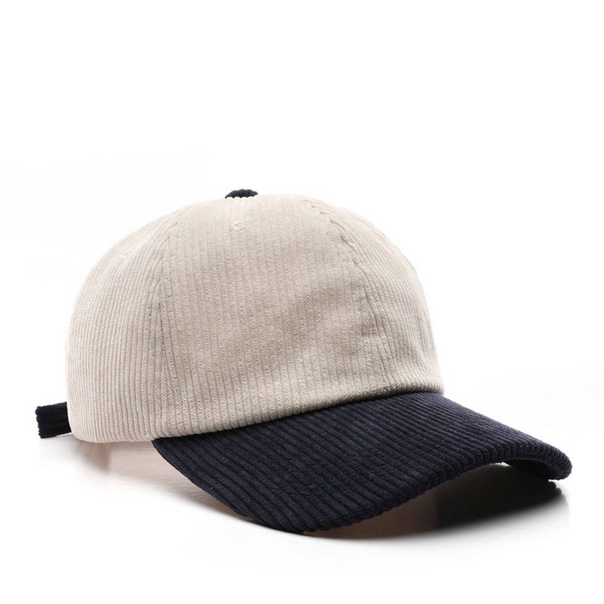ACCITY - Wholesale Baseball Cap - Unisex - SOLID COLOR PLAIN CORDUROY COLORBLOCKED CAP_CWAH28091