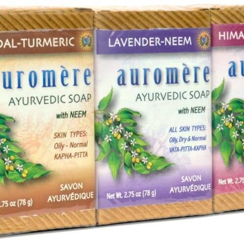 Ayurvedic Soap Variety Pack for wholesale by Auromere Ayurvedic Imports