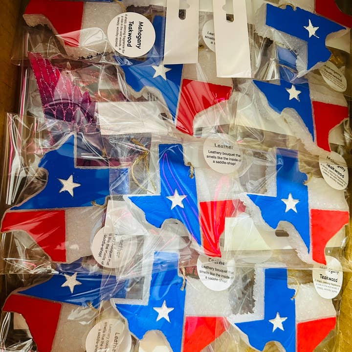 Southern Creek Wholesale - Wholesale Car Freshener - Women's - **Custom** RW&B Texas Flag Car Freshie
