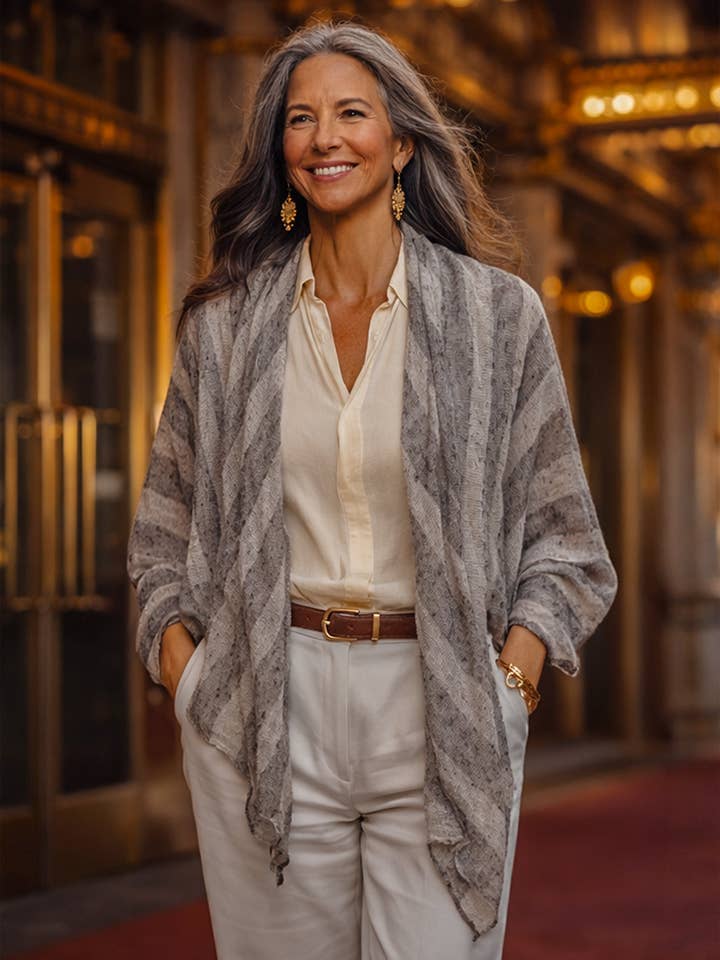 Silver Sands Shawl for wholesale by Late Sunday Afternoon