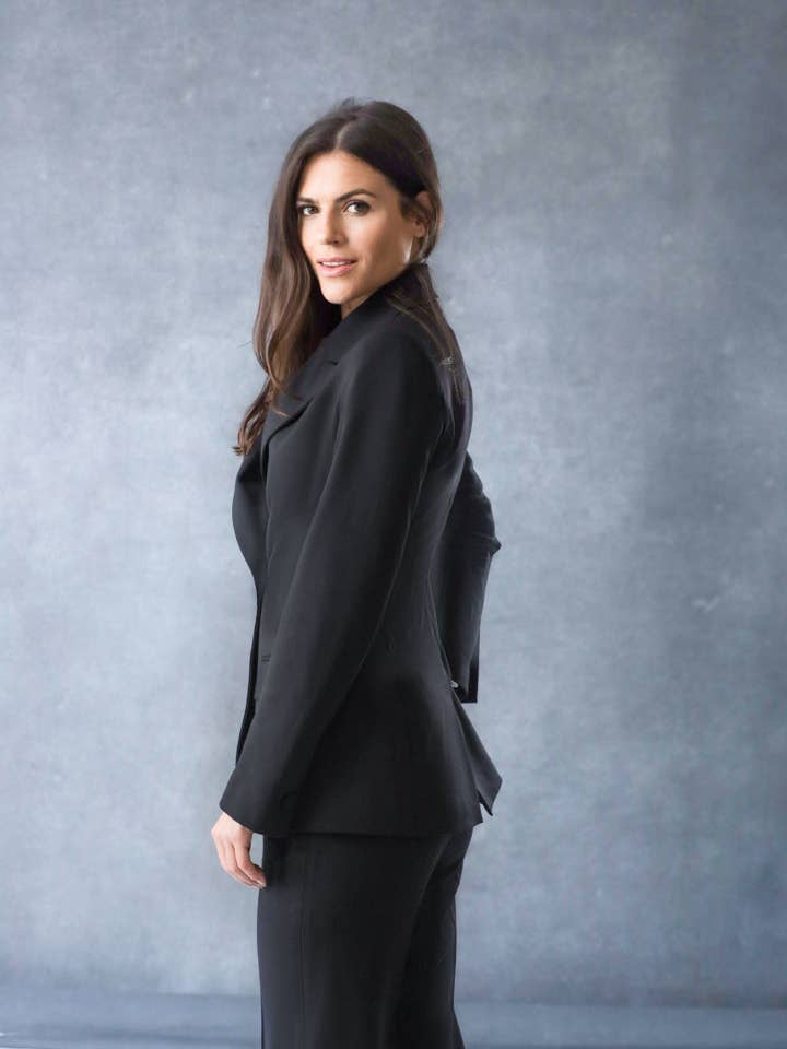 Blazer à double boutonnage en laine vierge pour la vente par hmete