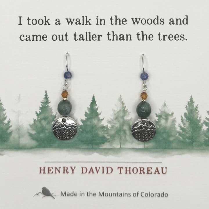 "Spaziergang im Wald" Ohrringe für den Großhandel von Silver Sparrow Jewelry