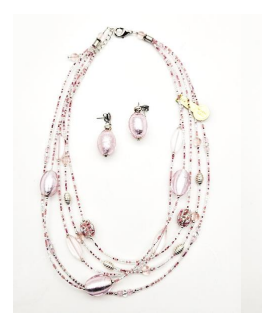 Alice Sturzinger LLC - Wholesale Beaded/Pearl Necklace - Alison Murano Glass Layered Necklace - Multiple Color Opt.8