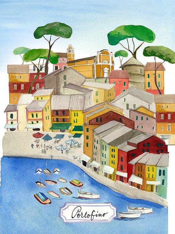 The Napking - Wholesale Tea Towel - Kitchen Towels "Portofino", 100% Made in Italy0