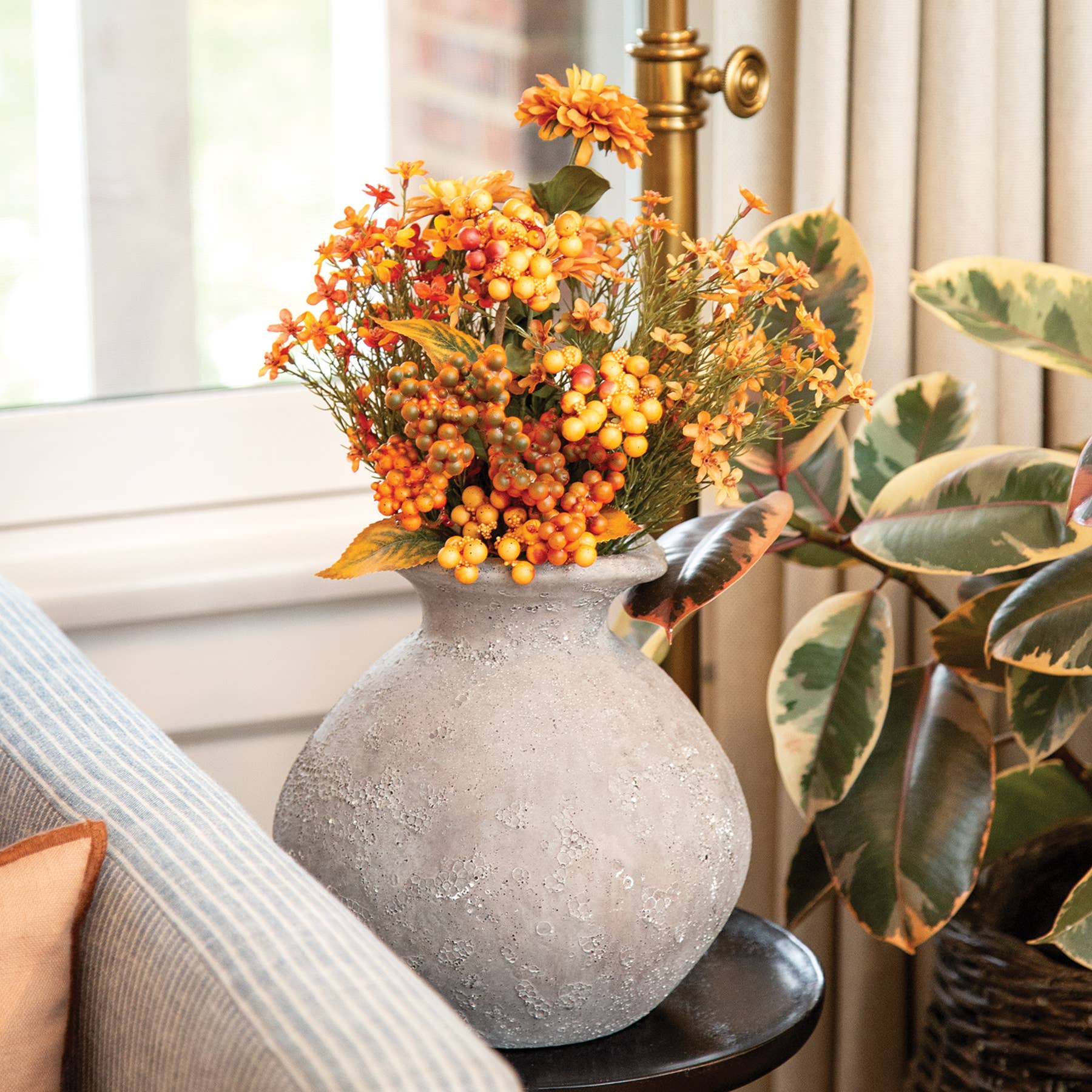 Saybrook Lane - Wholesale Artificial Flowers - Bittersweet Berry Cluster Spray, 16"3