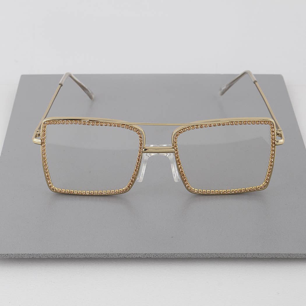 Clear Shine On Me Classic Glasses for wholesale on Faire3