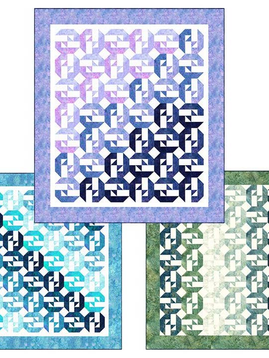 Seaside Adventure Throw Quiltemønster for engroshandel hos PhoebeMoon Designs