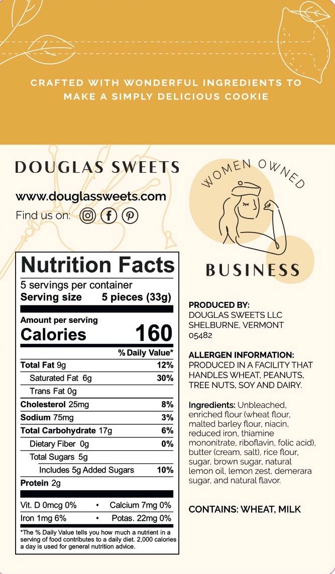 Douglas Sweets - Wholesale Cookie - Lemon Drop Shortbread Cookies5